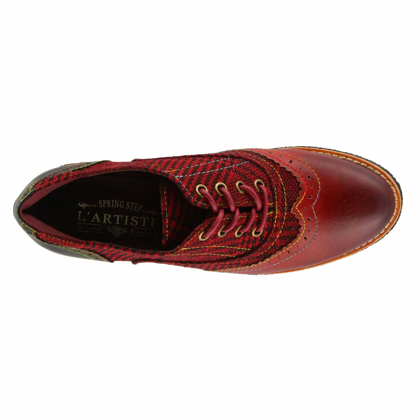 Spring Step L'Artiste Women's Muggiasti Oxford Red Multi EU 38 / US 7.5-8