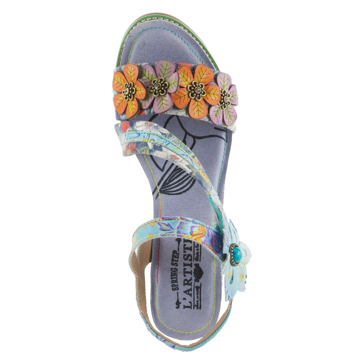 L'Artiste by Spring Step Chagell Blue Multi EU 40 (US Women's 9) M