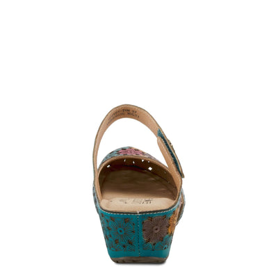 L'Artiste by Spring Step Spikey Turquoise Multi EU 38 (US Women's 7.5-8) M