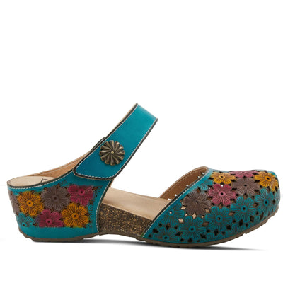 L'Artiste by Spring Step Spikey Turquoise Multi EU 38 (US Women's 7.5-8) M