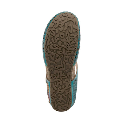 L'Artiste by Spring Step Spikey Turquoise Multi EU 38 (US Women's 7.5-8) M