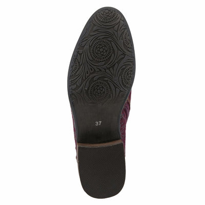Spring Step L'Artiste Women's Georgiana Leather Combo Bootie Purple Multi EU 39 / US 8.5