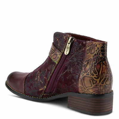 Spring Step L'Artiste Women's Georgiana Leather Combo Bootie Purple Multi EU 39 / US 8.5