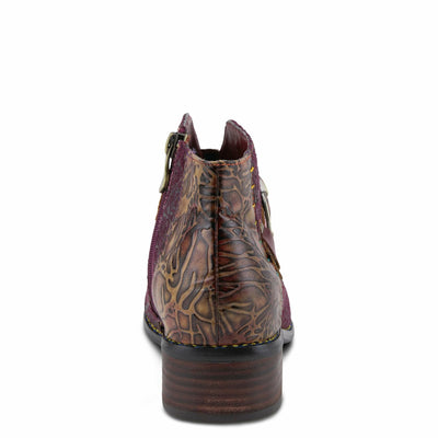 Spring Step L'Artiste Women's Georgiana Leather Combo Bootie Purple Multi EU 39 / US 8.5