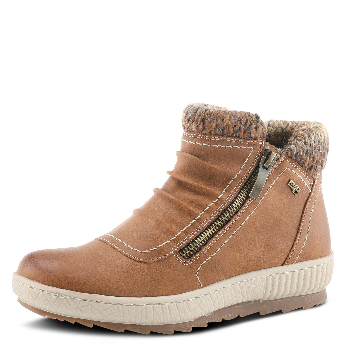 Spring Step Relife Cleora Boots for Women - Ladies Ankle Boots with Dual Full Length Zippers - Waterproof Womens Boots for Outdoor - Medium Brown EU 36 / US 5.5-6