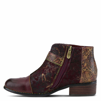 Spring Step L'Artiste Women's Georgiana Leather Combo Bootie Purple Multi EU 39 / US 8.5