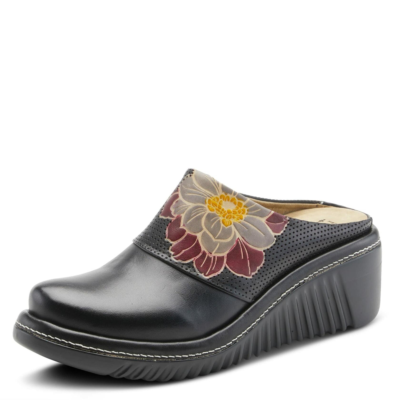 Spring Step L`Artiste Women's Foresee Clog Black EU 38 / US 7.5-8