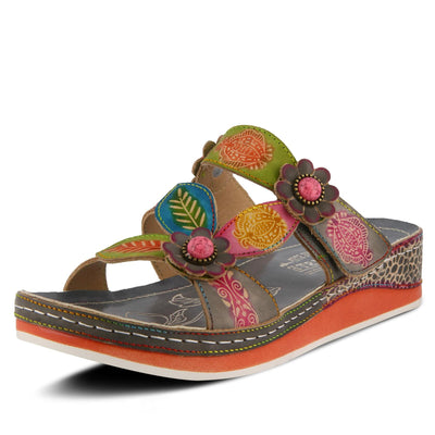 Spring Step L'Artiste Women's Pillow Slide Sandal Grey EU 40 / US 9