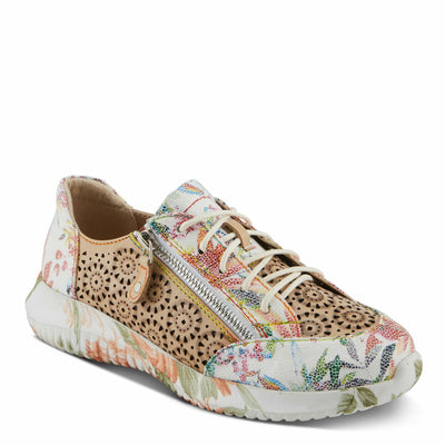 L'Artiste by Spring Step Women's Jazzie Sneaker, Beige Multi, 9