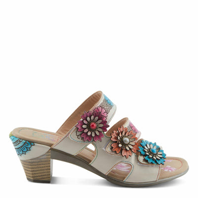 L'Artiste by Spring Step Women's Alexi Sandal, White Multi, 9.5-10