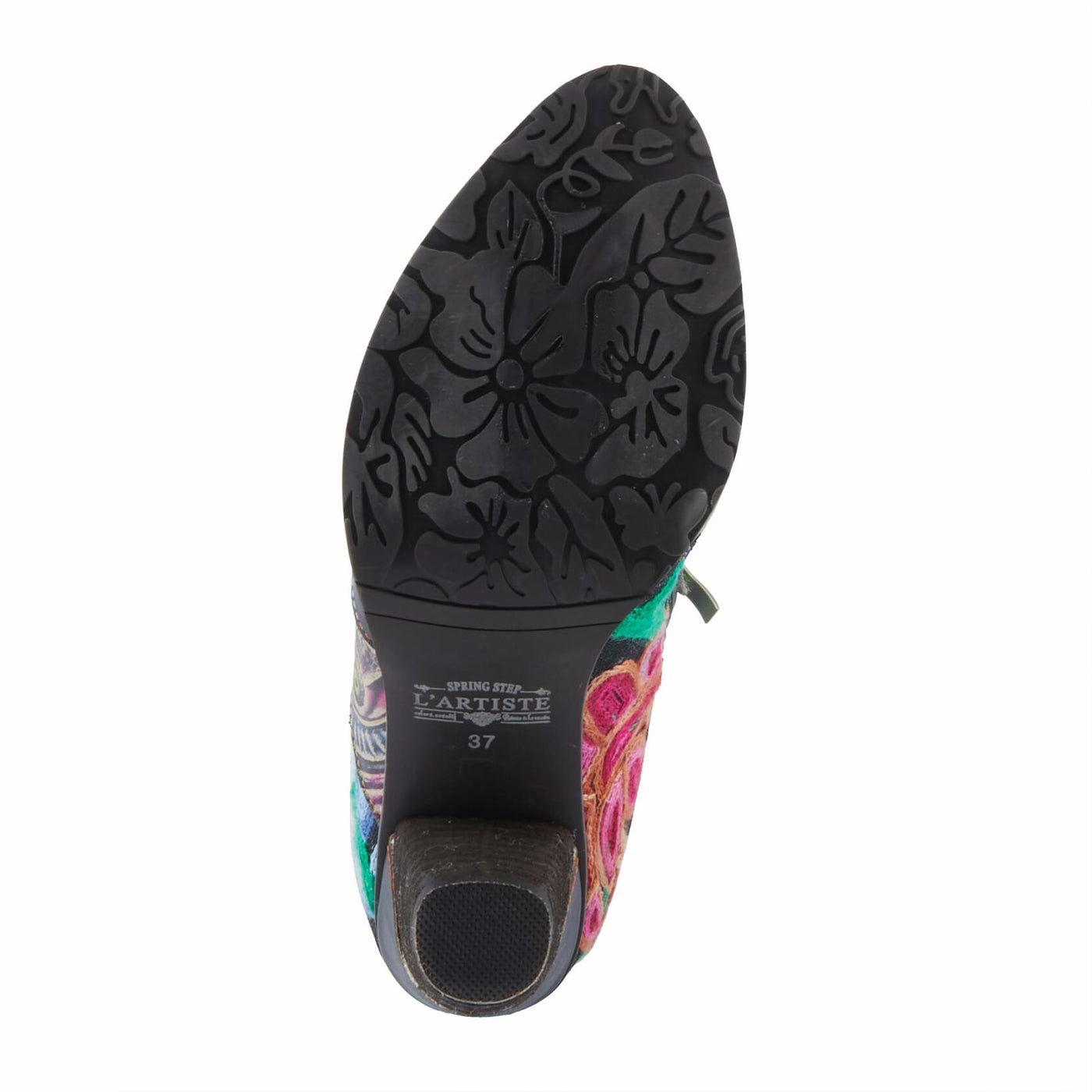 L'Artiste by Spring Step Women's Malagie-Rose Mid Calf Boot, Navy Multi, 10