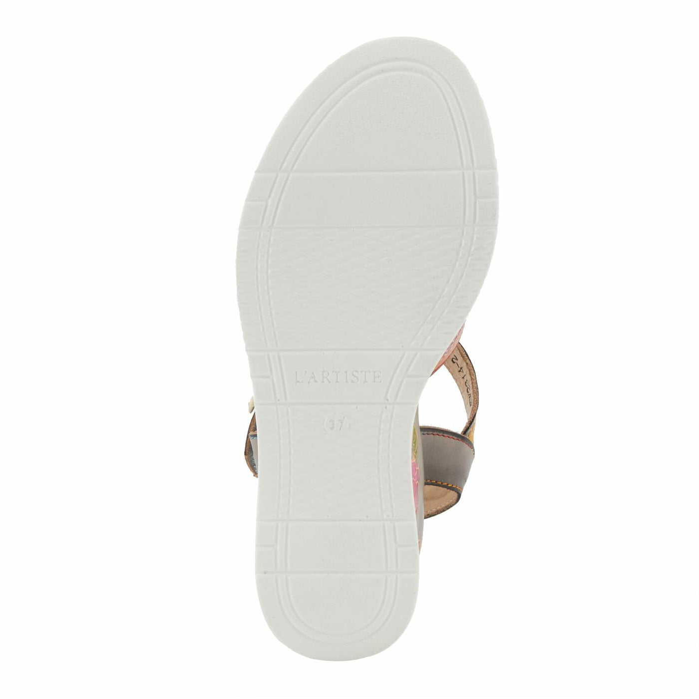 Spring Step L'Artiste Women's FloralBloom - Hand-Painted Lightweight Athleisure Sandals Grey Multi EU 42 / US 10.5-11