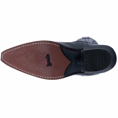 Laredo Mens Hawk Embroidered Snip Toe Casual Boots Mid Calf - Black - Size 11 3E