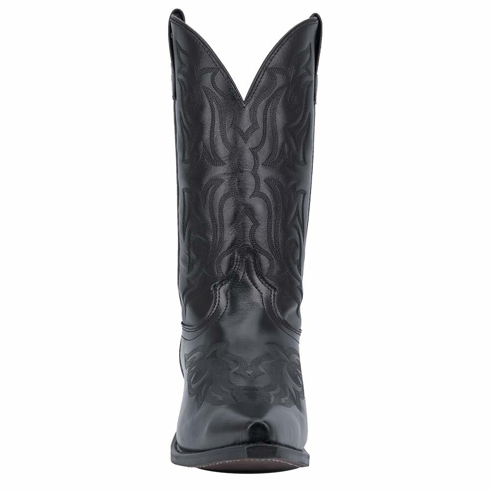 Laredo Mens Hawk Embroidered Snip Toe Casual Boots Mid Calf - Black - Size 11 3E