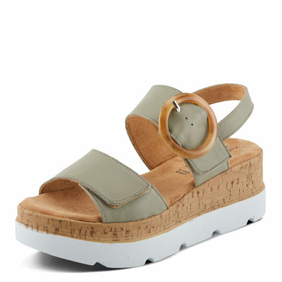 Spring Step Women's Abarah Sandal, Sage Green, 5