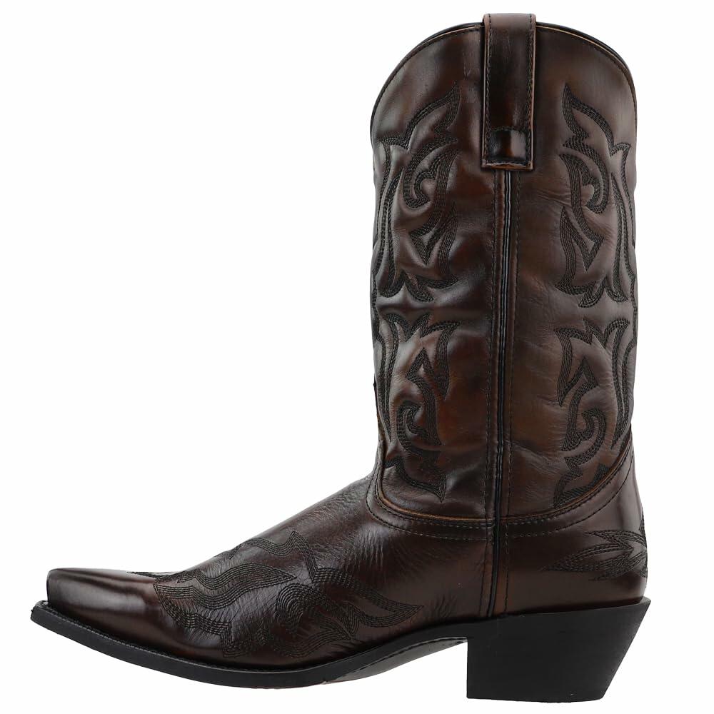 Laredo Men's Hawk Western Boot,Brown/Gold,11 D US