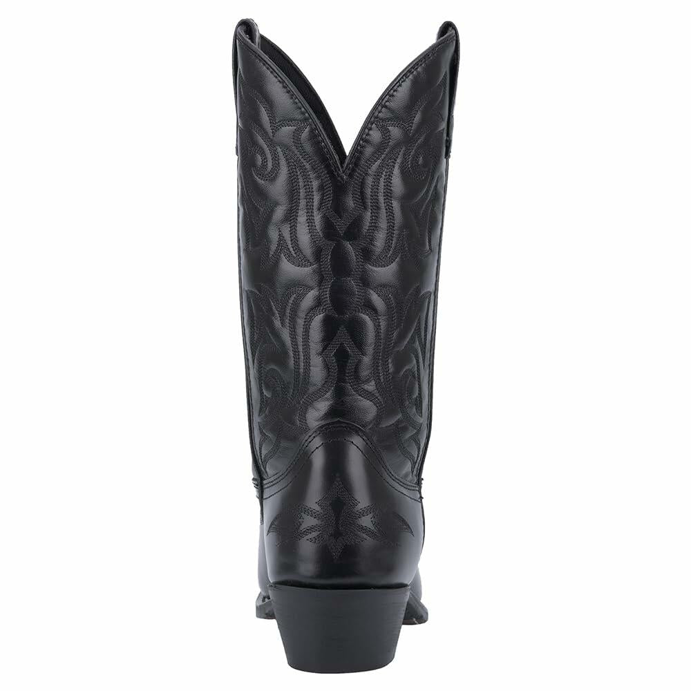 Laredo Mens Hawk Embroidered Snip Toe Casual Boots Mid Calf - Black - Size 11 3E
