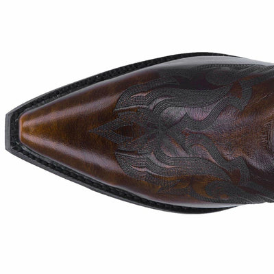 Laredo Men's Hawk Western Boot,Brown/Gold,11 D US
