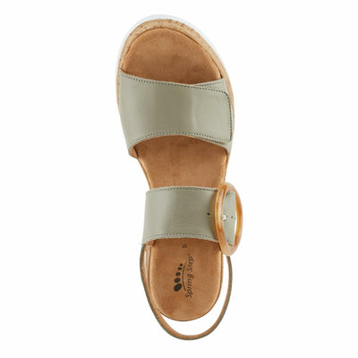 Spring Step Women's Abarah Sandal, Sage Green, 5