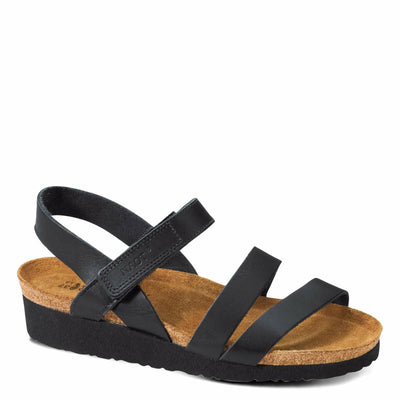 NAOT Footwear Women's Kayla Sandal Black Matte Leather 9-9.5 N-M US