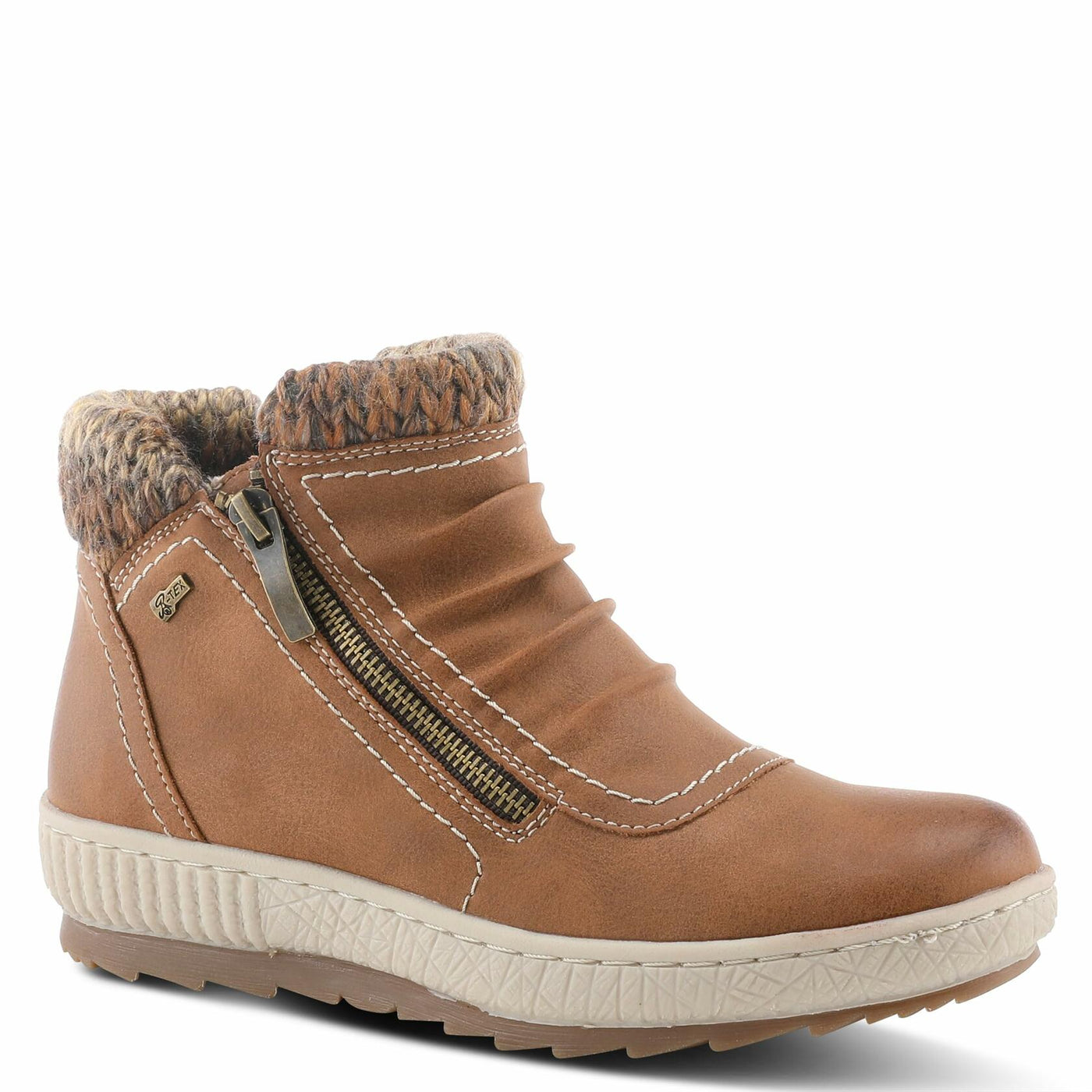 Spring Step Relife Cleora Boots for Women - Ladies Ankle Boots with Dual Full Length Zippers - Waterproof Womens Boots for Outdoor - Brown EU 39 / US 8.5