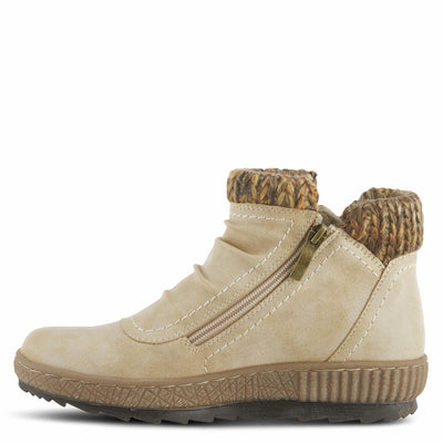 Spring Step Relife Cleora Boots for Women - Ladies Ankle Boots with Dual Full Length Zippers - Waterproof Womens Boots for Outdoor - Light Beige EU 39 / US 8.5