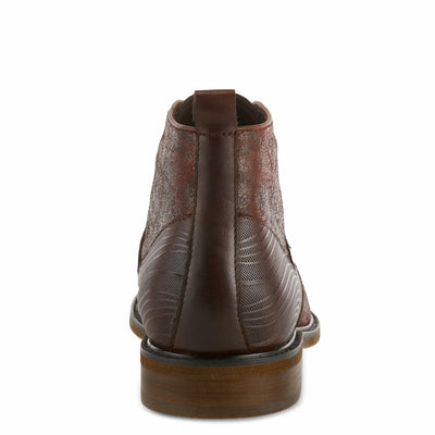 Spring Step L'Artiste Balvin Booties for Men - Cap-Toe Dress Shoe with Lace-up Closure - Comfortable Mens Shoes for Outdoor Walking - Bordeaux EU 41 / US 8-8.5