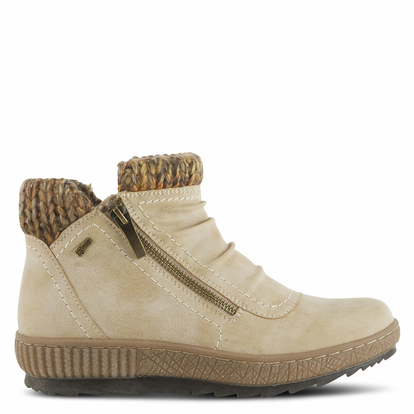 Spring Step Relife Cleora Boots for Women - Ladies Ankle Boots with Dual Full Length Zippers - Waterproof Womens Boots for Outdoor - Light Beige EU 41 / US 9.5-10