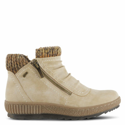 Spring Step Relife Cleora Boots for Women - Ladies Ankle Boots with Dual Full Length Zippers - Waterproof Womens Boots for Outdoor - Light Beige EU 38 / US 7.5-8