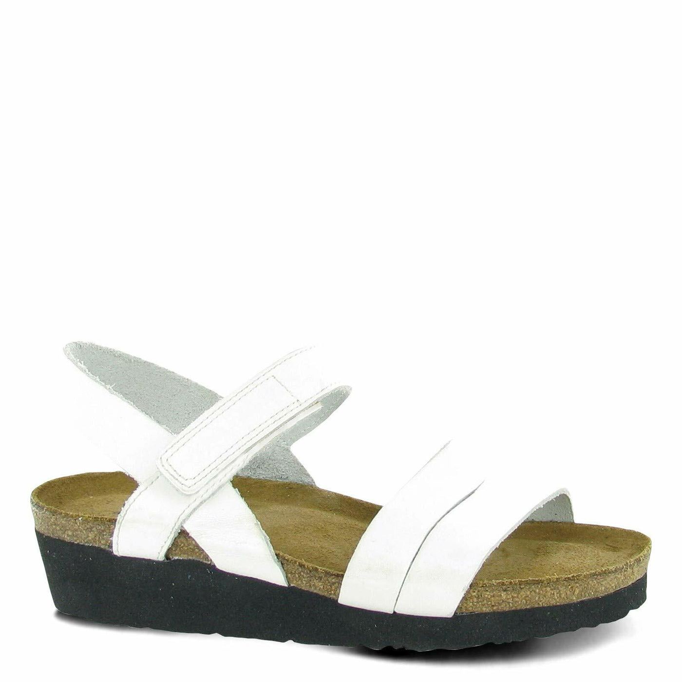 NAOT Footwear Women's Kayla Sandal White Leather 9-9.5 N-M US