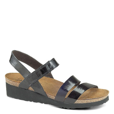 NAOT Footwear Women's Kayla Sandal Black Patent Leather 9-9.5 N-M US