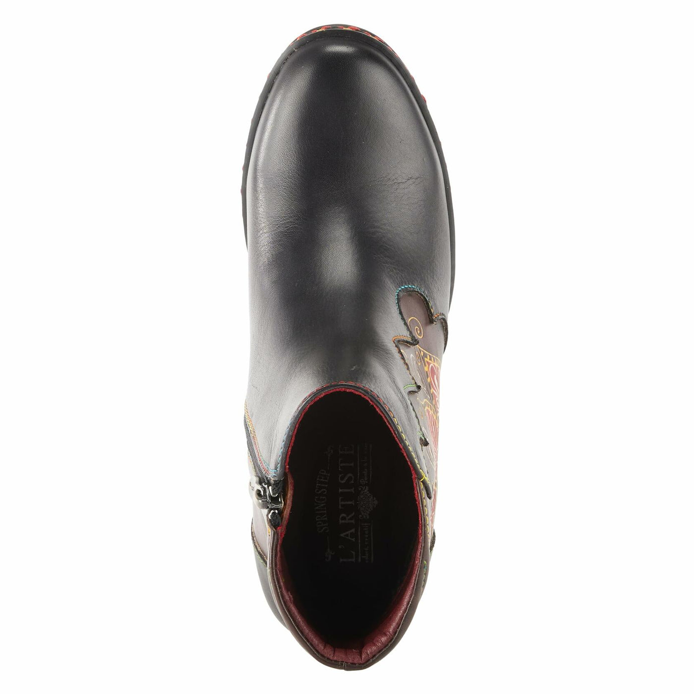 Spring Step L`Artiste Women's Zamihi Leather Bootie Black EU 43 / US 11.5-12