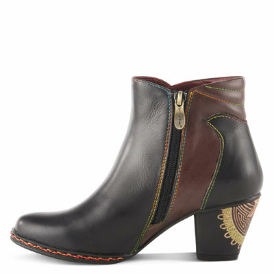 Spring Step L`Artiste Women's Zamihi Leather Bootie Black EU 43 / US 11.5-12