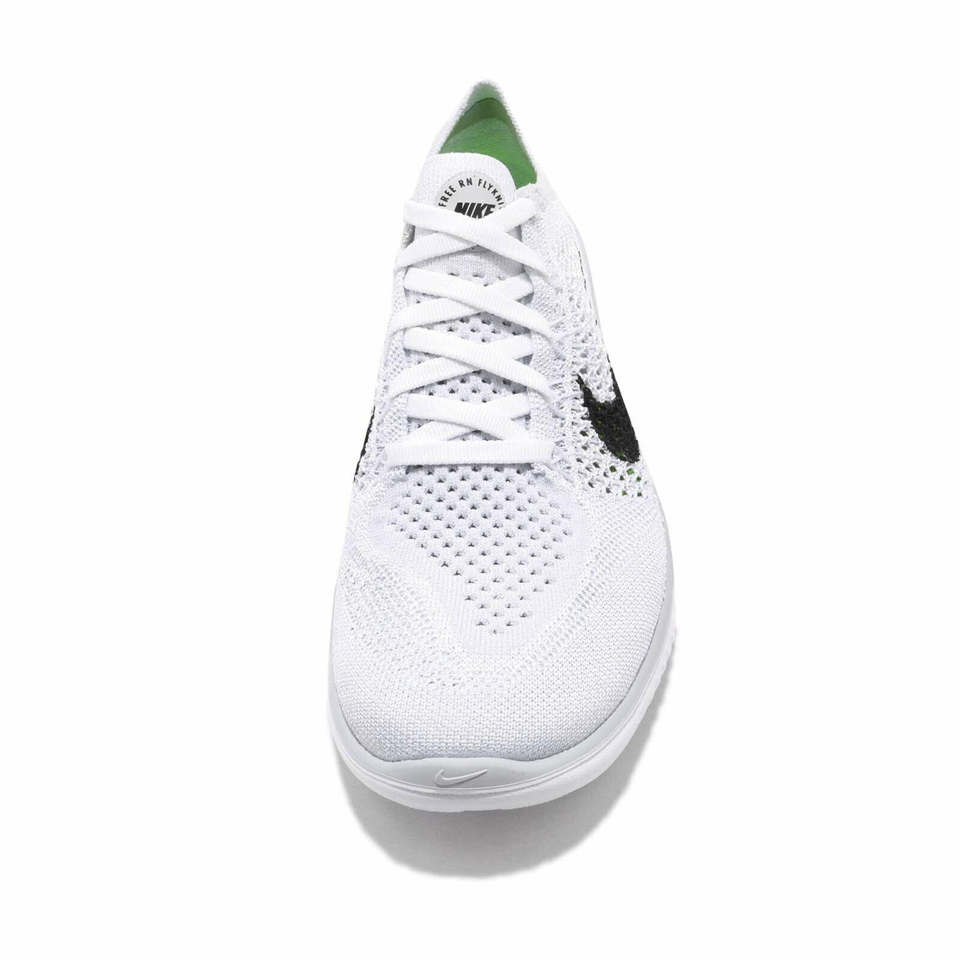 Nike Womens WMNS Free Rn Flyknit 2018 942839 100 - Size 7.5W White/Black
