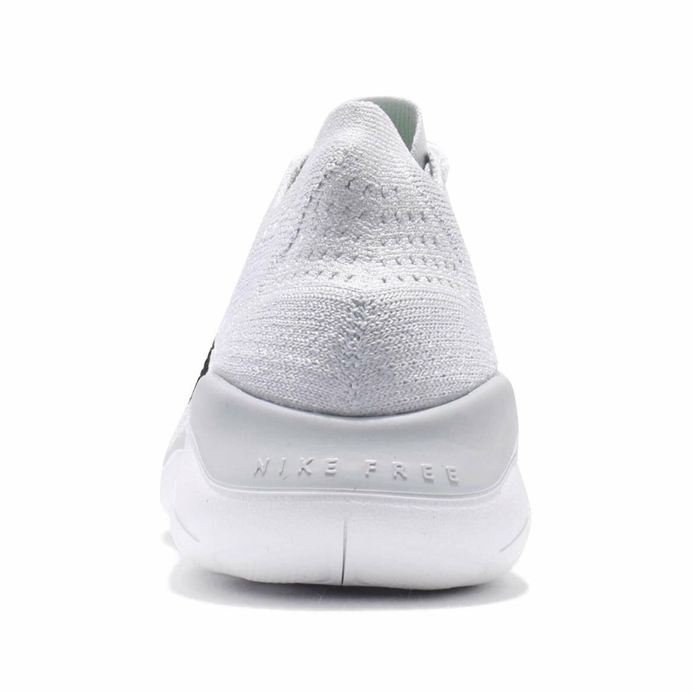 Nike Womens WMNS Free Rn Flyknit 2018 942839 100 - Size 7.5W White/Black