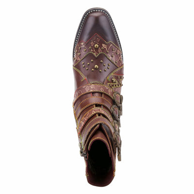 Spring Step L'Artiste Rodeha Booties for women - Women's Ankle Boots with Zipper Closure - Ladies Boots with Western Style Pointed Toe Silhouette - Brown EU 36 / US 5.5-6