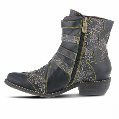 Spring Step L'Artiste Rodeha Booties for women - Women's Ankle Boots with Zipper Closure - Ladies Boots with Western Style Pointed Toe Silhouette - Black EU 42 / US 10.5-11