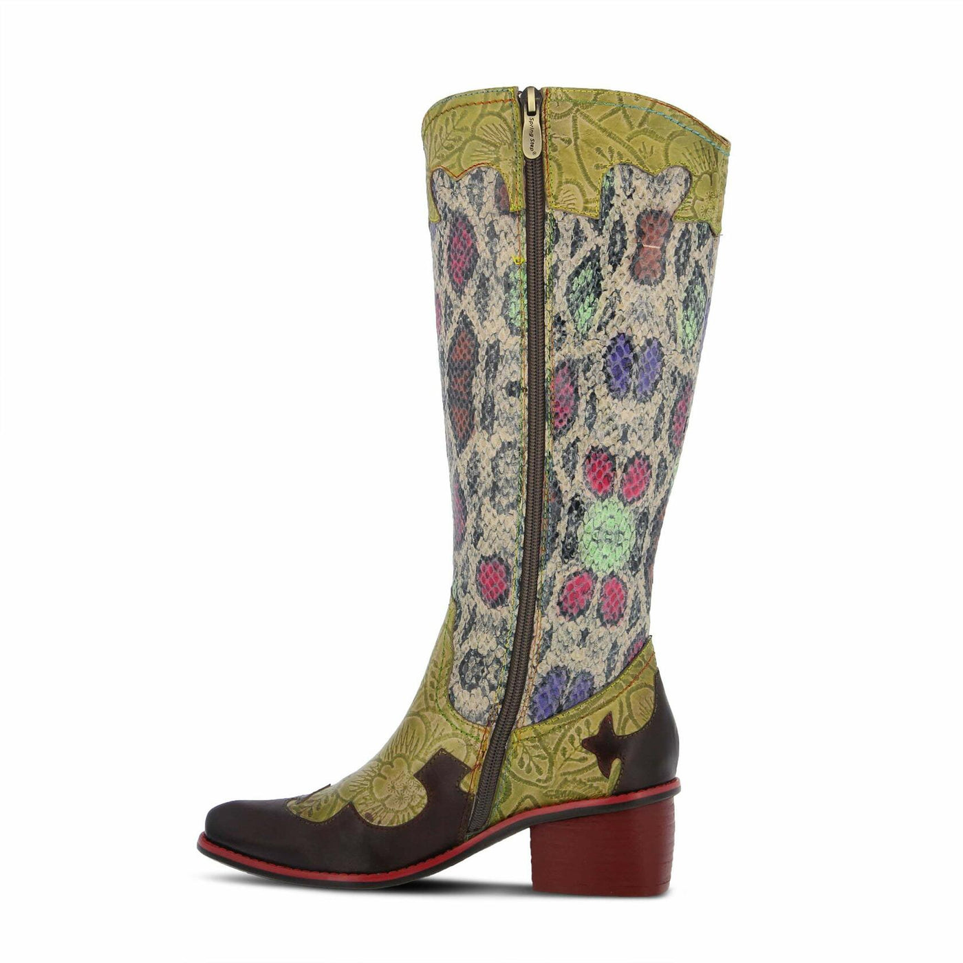 Spring Step Rodeo Women's Boot 38 M EU Mustard-Multi