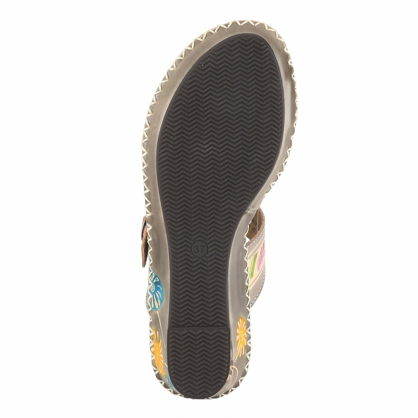 Spring Step L`Artiste Women's Santorini Slide Sandal Gray EU 35 / US 5