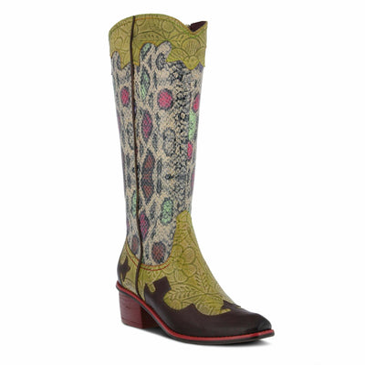 Spring Step Rodeo Women's Boot 38 M EU Mustard-Multi