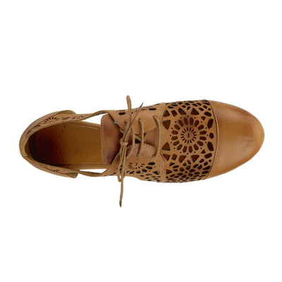 Spring Step Women's Theone Lace-Up Shoe Camel EU 40 / US 9