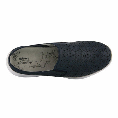 Spring Step Softsidele Navy Leather EU 38 (US Women's 7.5-8) M