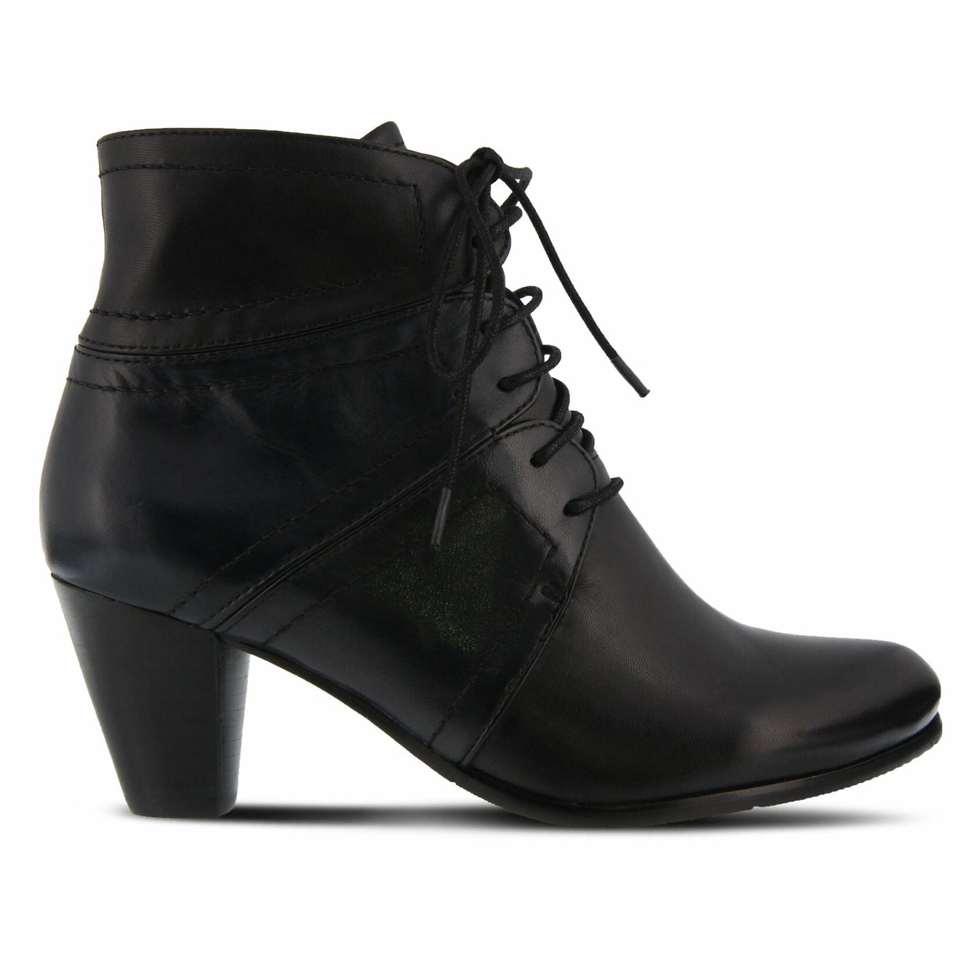 Spring Step Womens Hilde Black Multi Leather Boot - 41