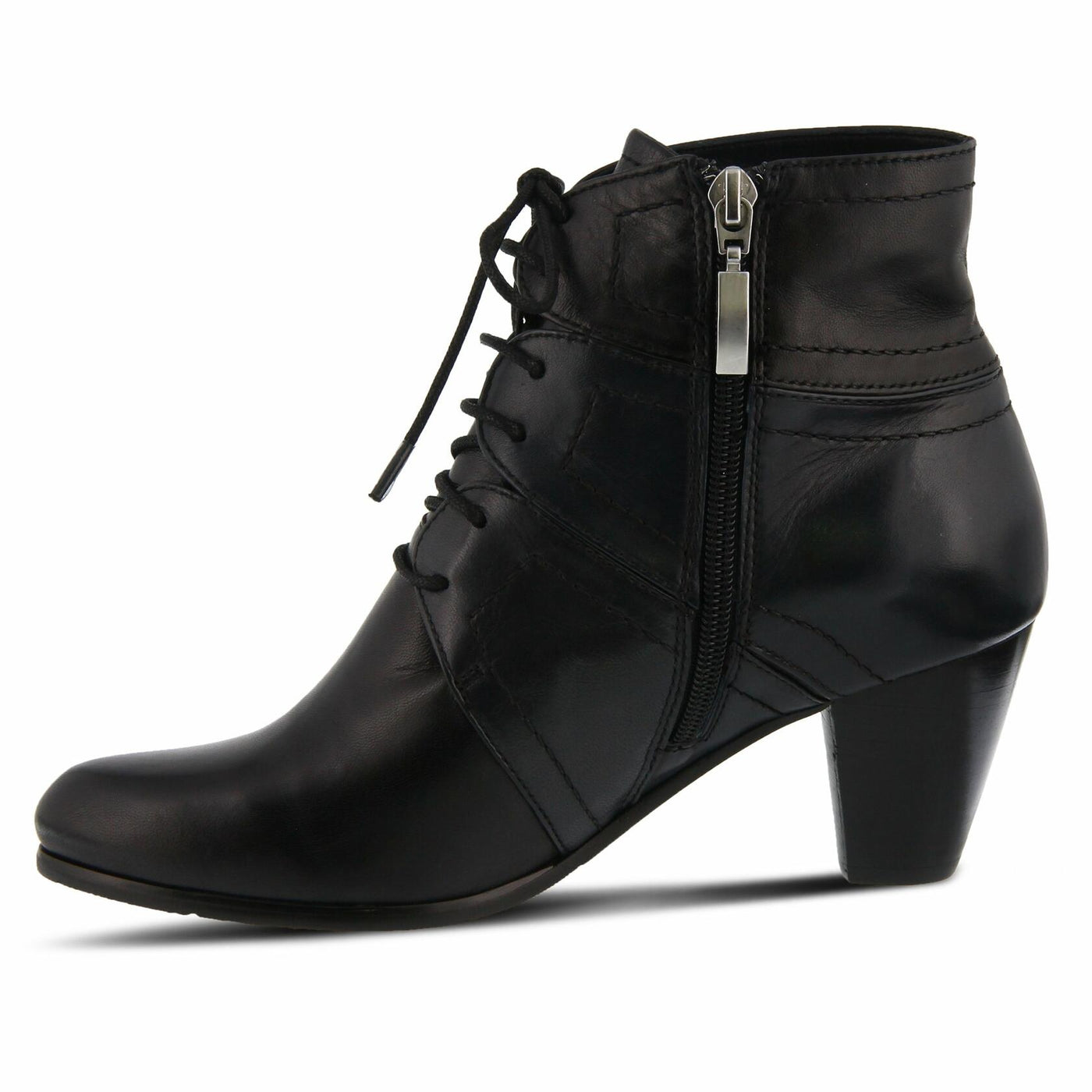 Spring Step Womens Hilde Black Multi Leather Boot - 41