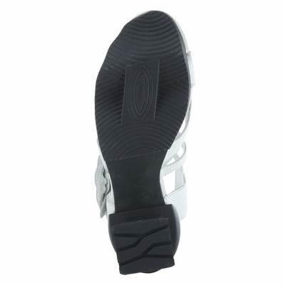 L'Artiste by Spring Step Women's Shelly Sandal, Light Grey, 6.5-7