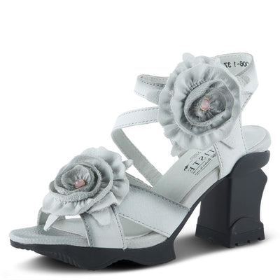 L'Artiste by Spring Step Women's Shelly Sandal, Light Grey, 6.5-7