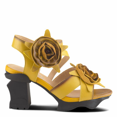 Spring Step L`Artiste Women's Shelly Ankle Strap Sandal Yellow EU 36 / US 5.5-6