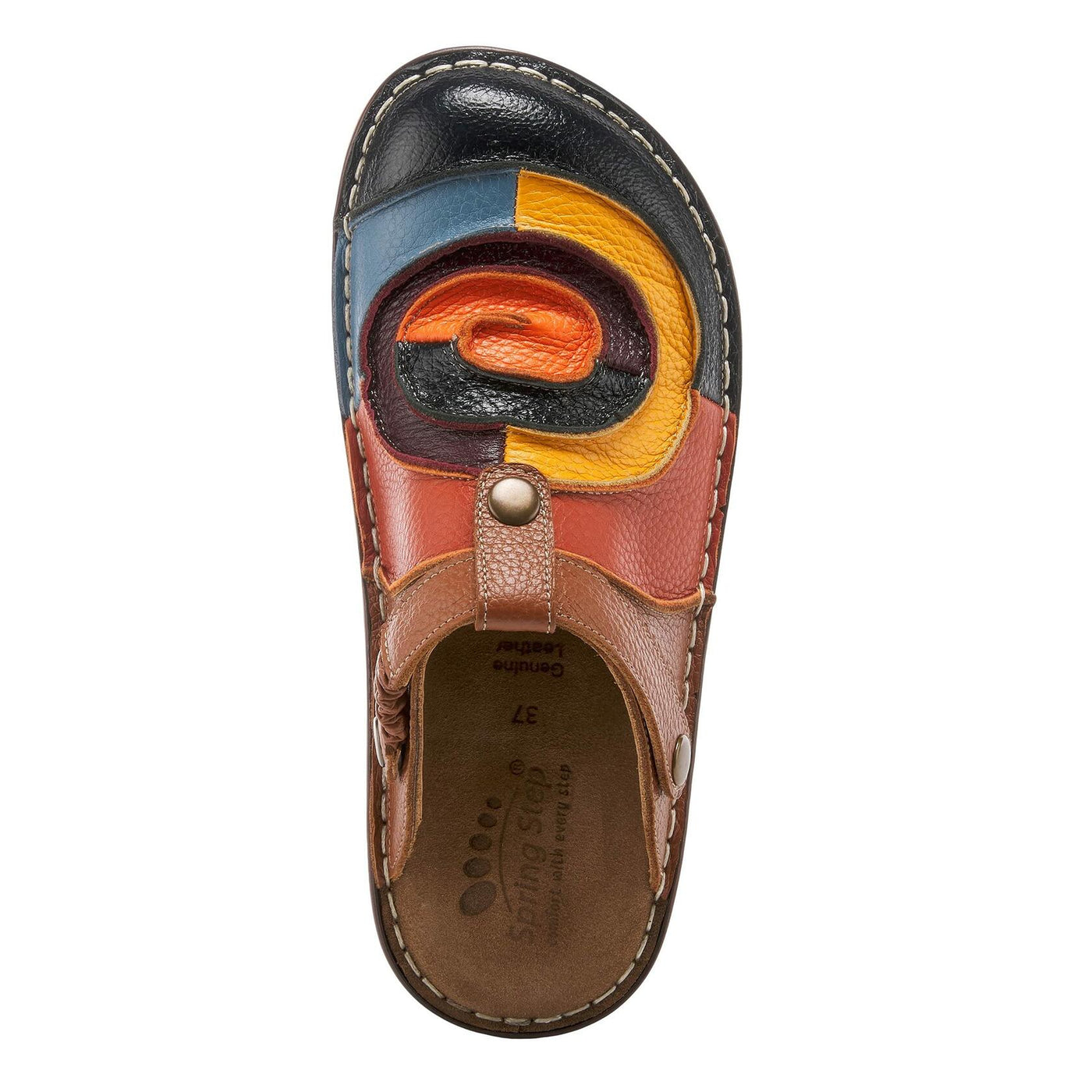 Spring Step Women's Lollipop Sneaker Navy Multi EU 37 / US 6.5-7