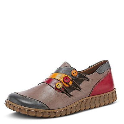 Spring Step Women's Neeta Loafer Flat, Dark Grey Multi, 9