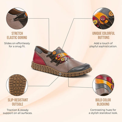 Spring Step Women's Neeta Slip-On Shoe Tan Multi EU 40 / US 9